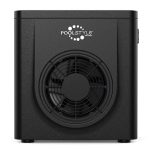 Beste hoge temperatuur warmtepomp Poolstyle Mini-warmtepomp 3 kW met hoog vermogen voor buitenzwembaden, max. 30 m³, LED-controller, milieuvriendelijk, R32